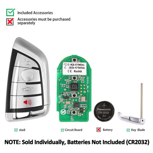 Autel IKEY Smart Key Fob for BMW – 4-Pack Universal Programmable