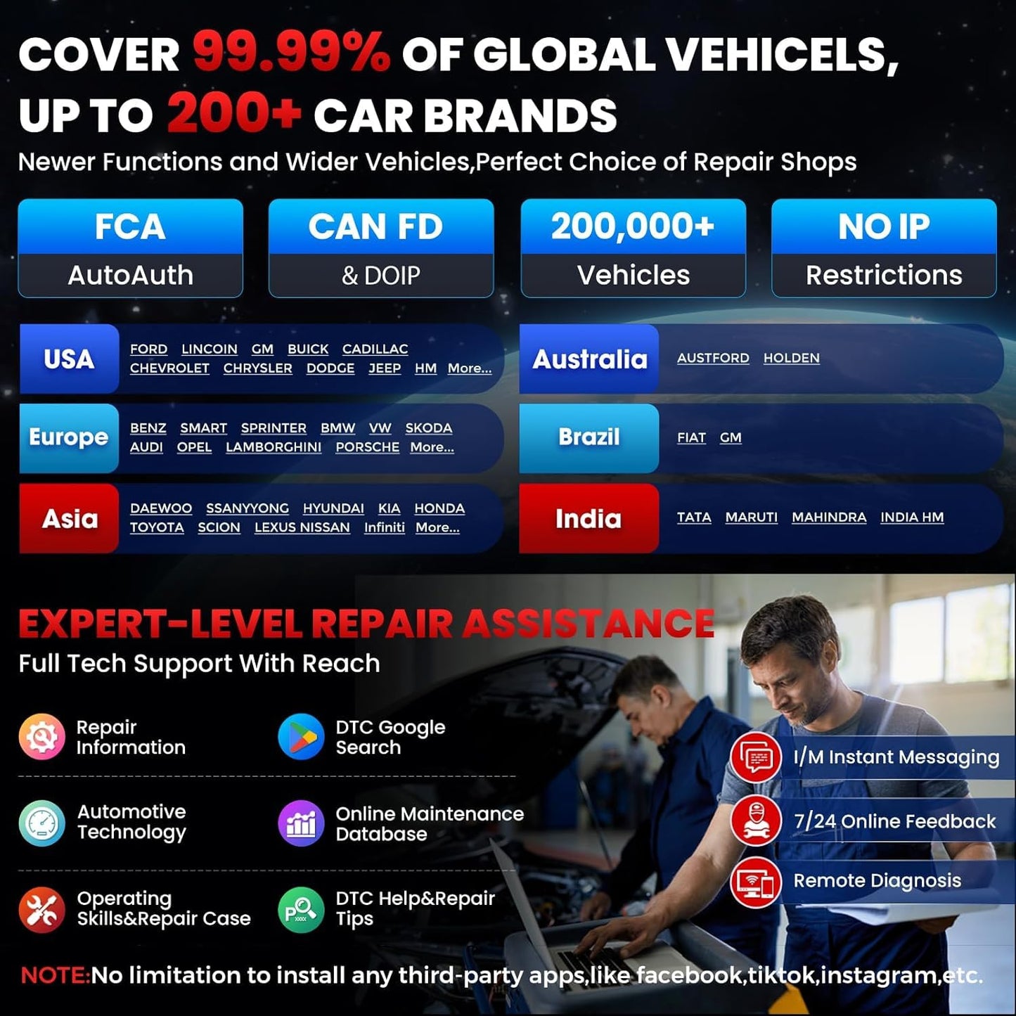 LAUNCH X431 V Pro 5.0 Elite 2025 | Bi-Directional Bluetooth Scanner