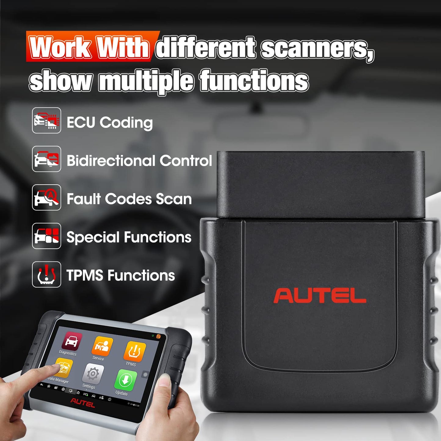Autel MaxiVCI Mini Bluetooth Diagnostic Interface for Autel Scanners