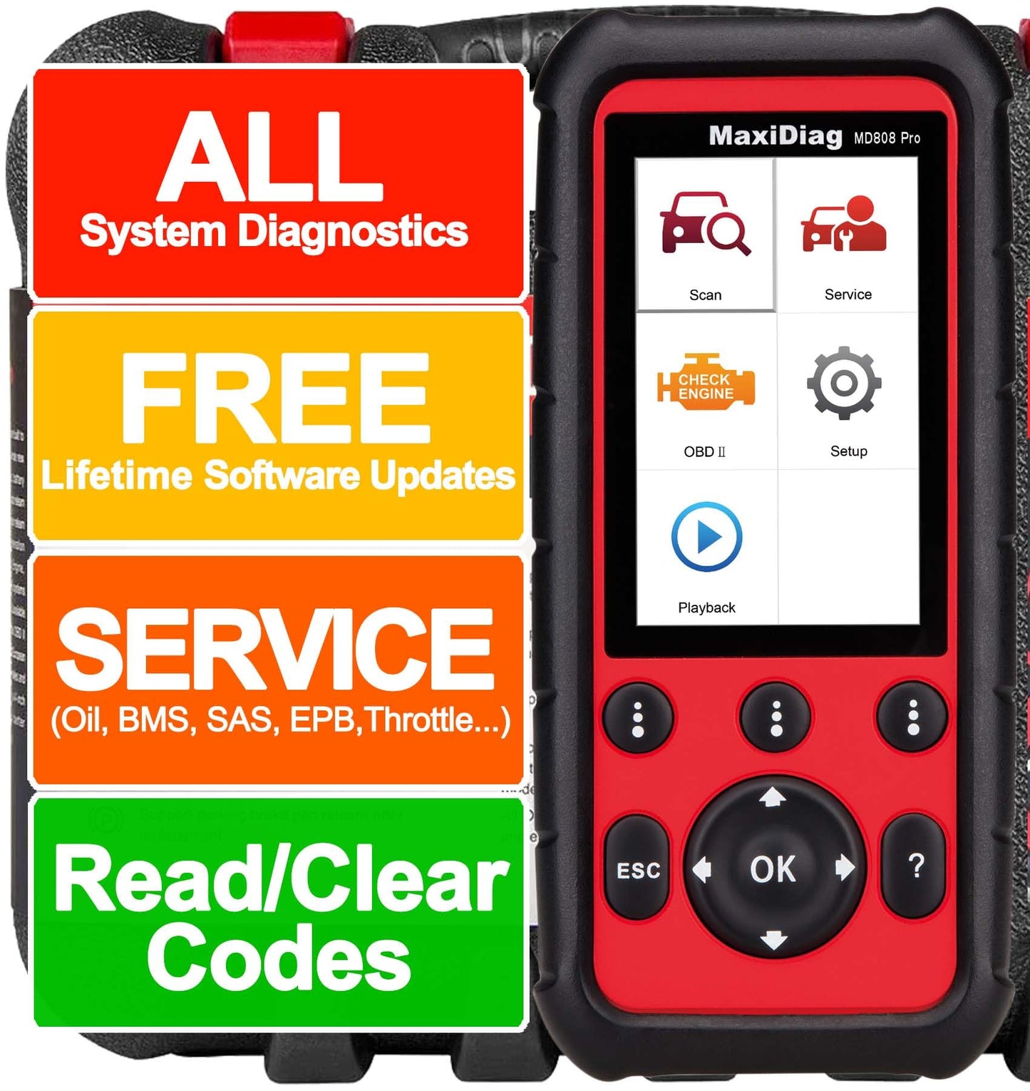 Autel MaxiDIAG MD808 Pro – All System OBD2 Scanner & Reset Tool