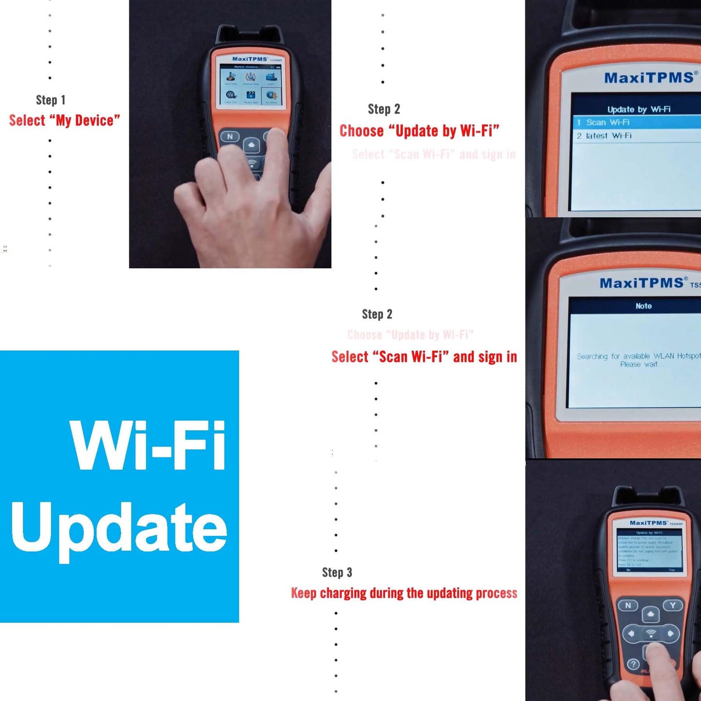 Autel TS508WF TPMS Tool – Sensor Programming & Relearn