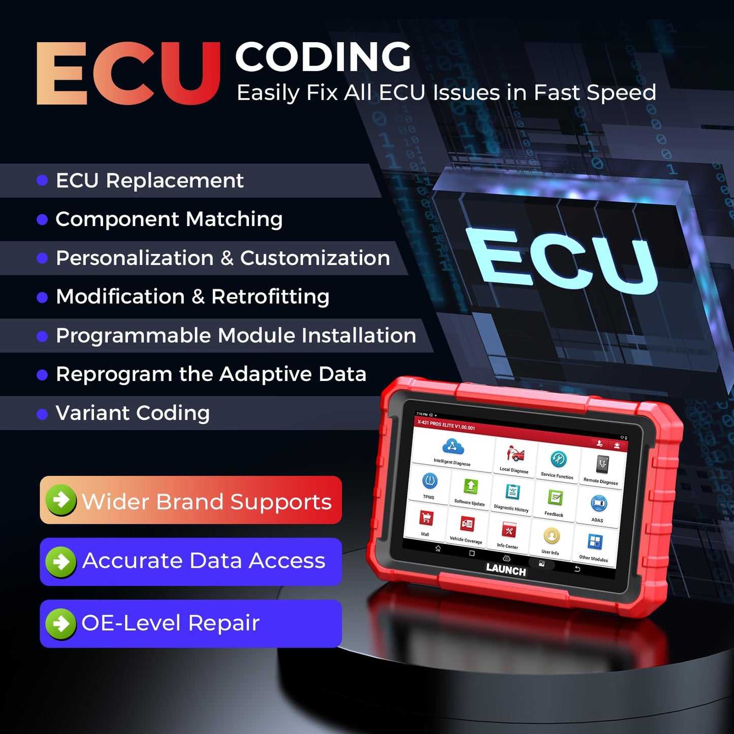 Launch X431 PROS Elite 2025 Full Bidirectional Scanner