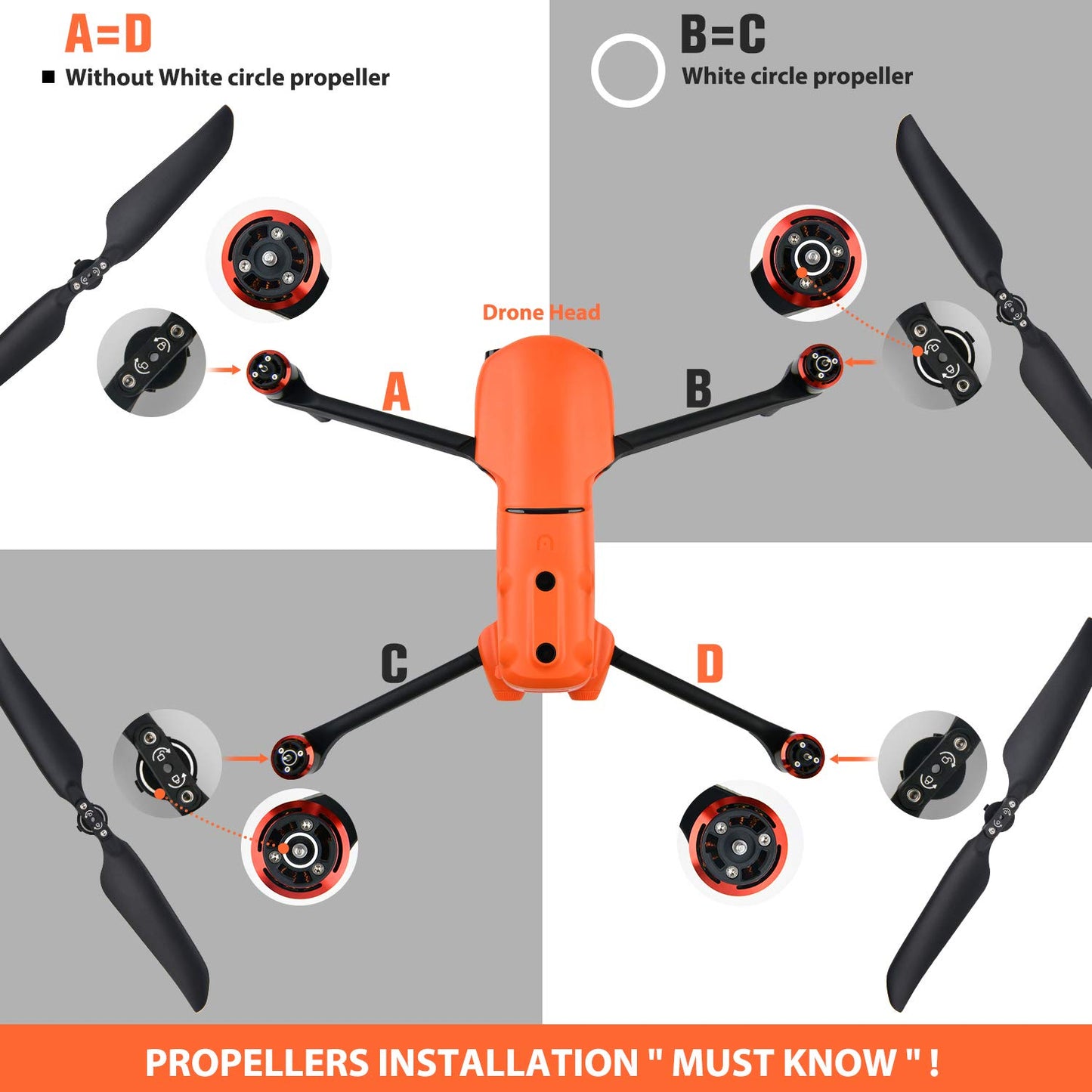 Autel EVO II Low Noise Propellers – Original Pair (V2 & V3)