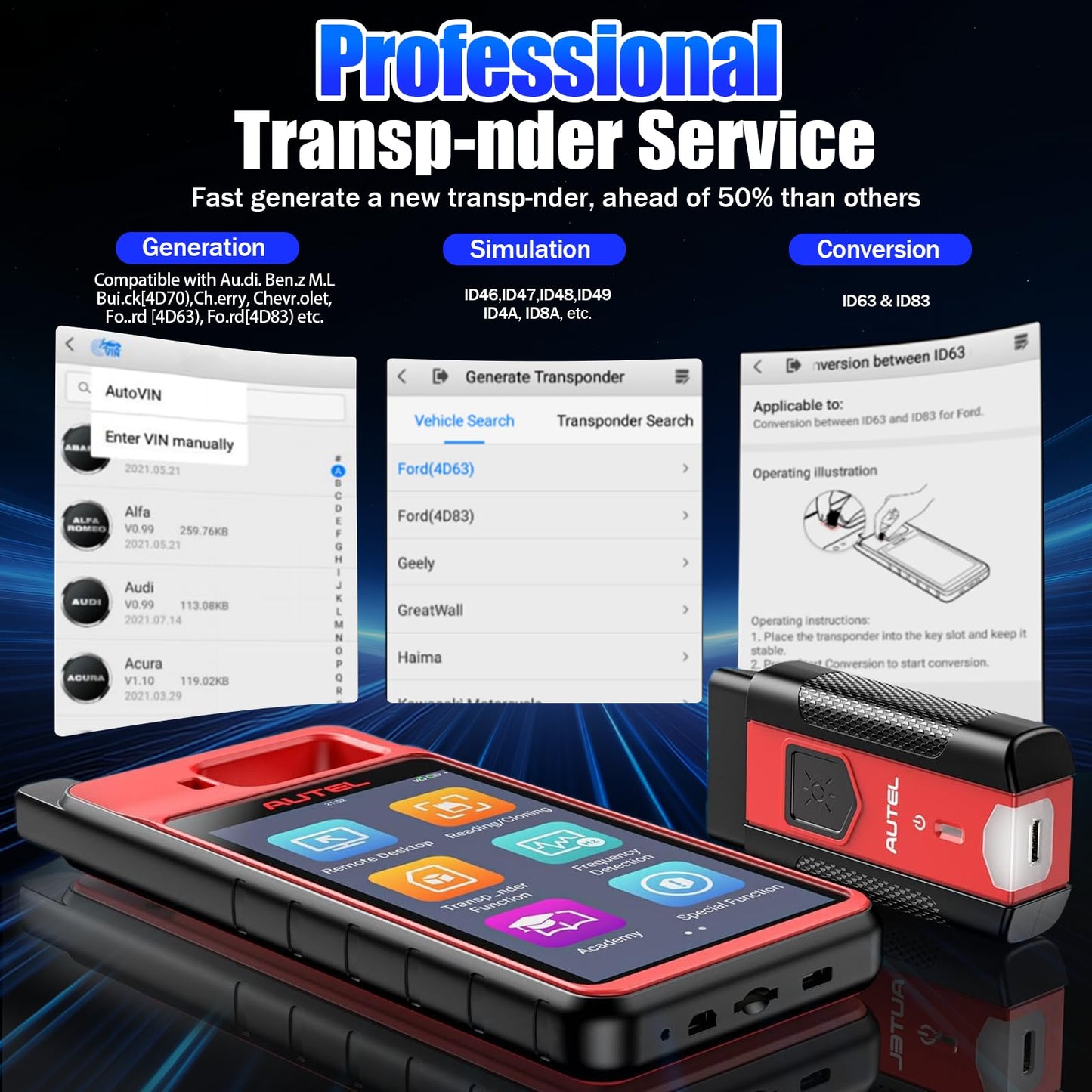 Autel MaxiIM KM100 Programmer Tool – Wireless OBD Key Programming