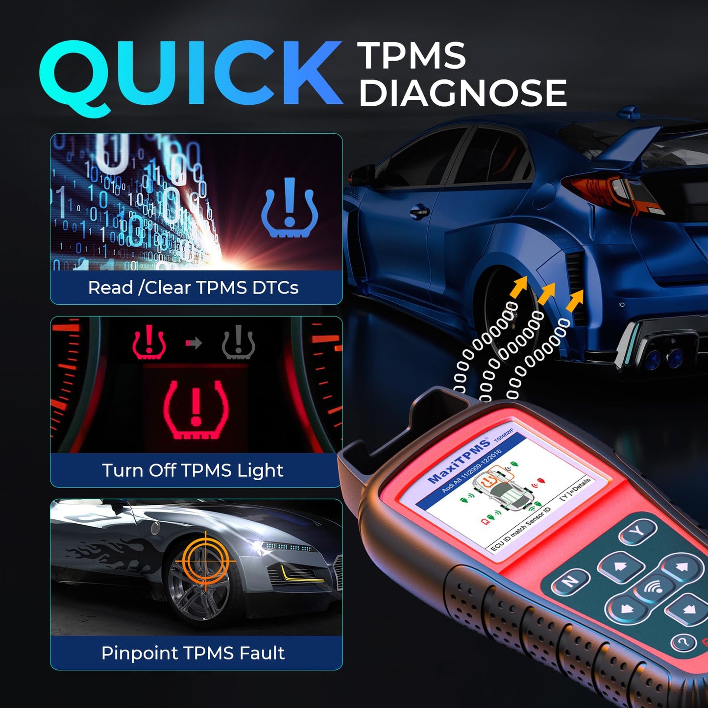 Autel MaxiTPMS TS508WF Wi-Fi TPMS Relearn & Programming Tool