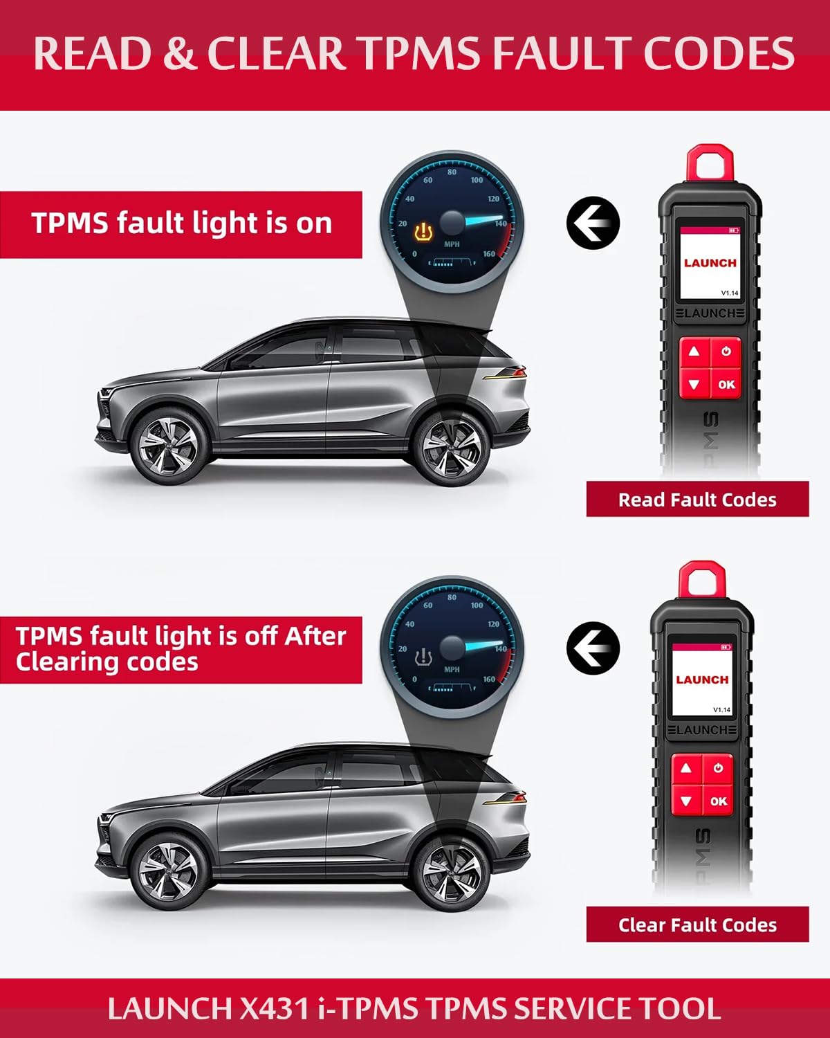 LAUNCH X431 i-TPMS Tire Pressure Tool 2025