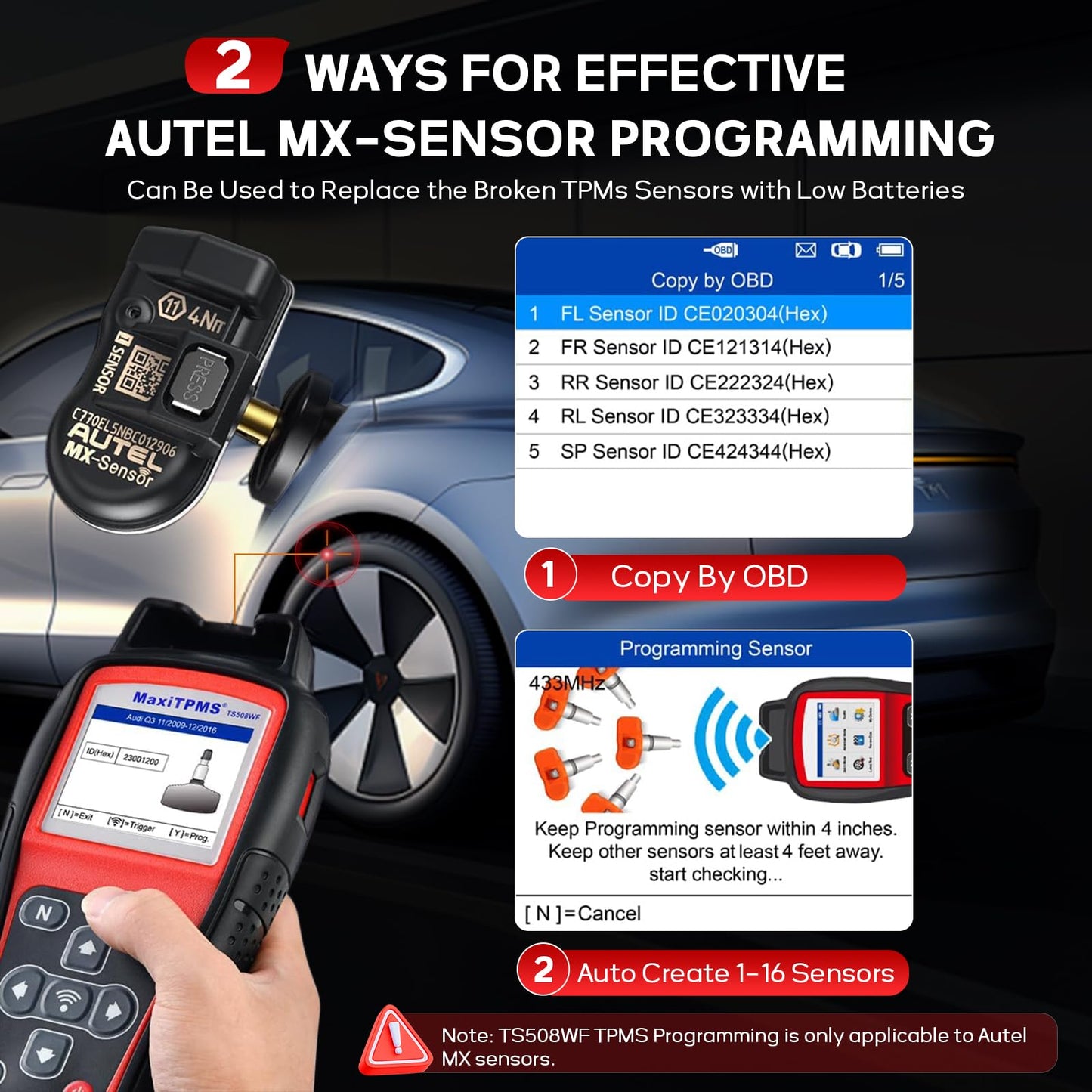 Autel TS508WF TPMS Programming Tool – 2025 WiFi Version