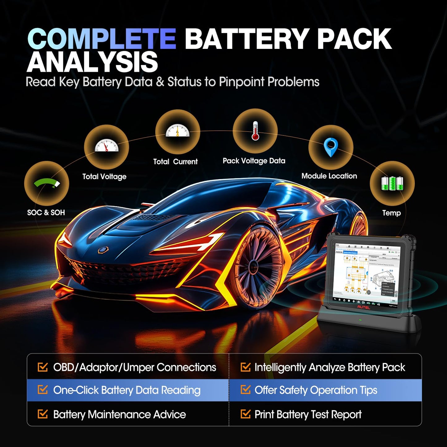 Autel MaxiSYS Ultra EV 2025 – Advanced EV Diagnostic & Battery Analyzer