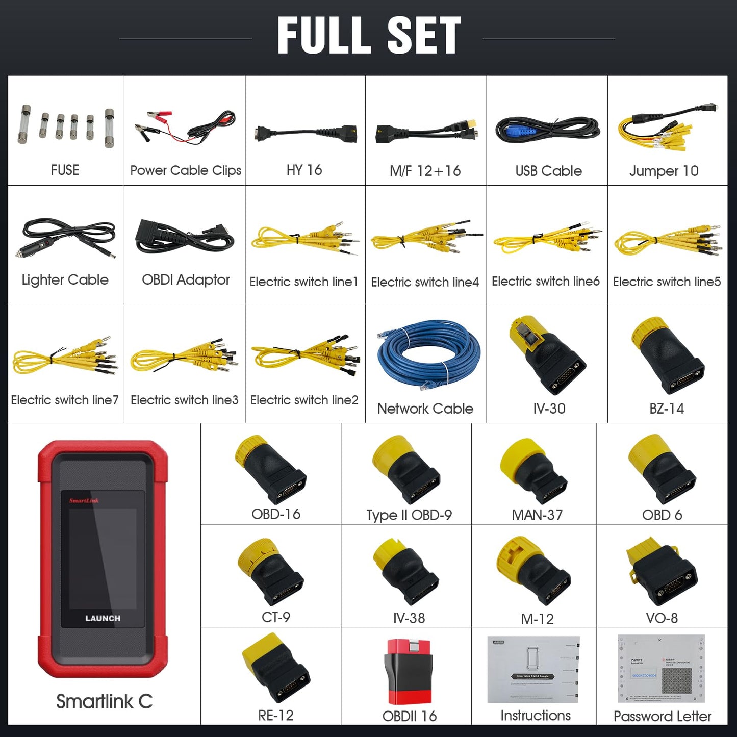 LAUNCH X431 SmartLink C 2.0 HD Truck Module – 2025 OBD2 Diagnostic Tool