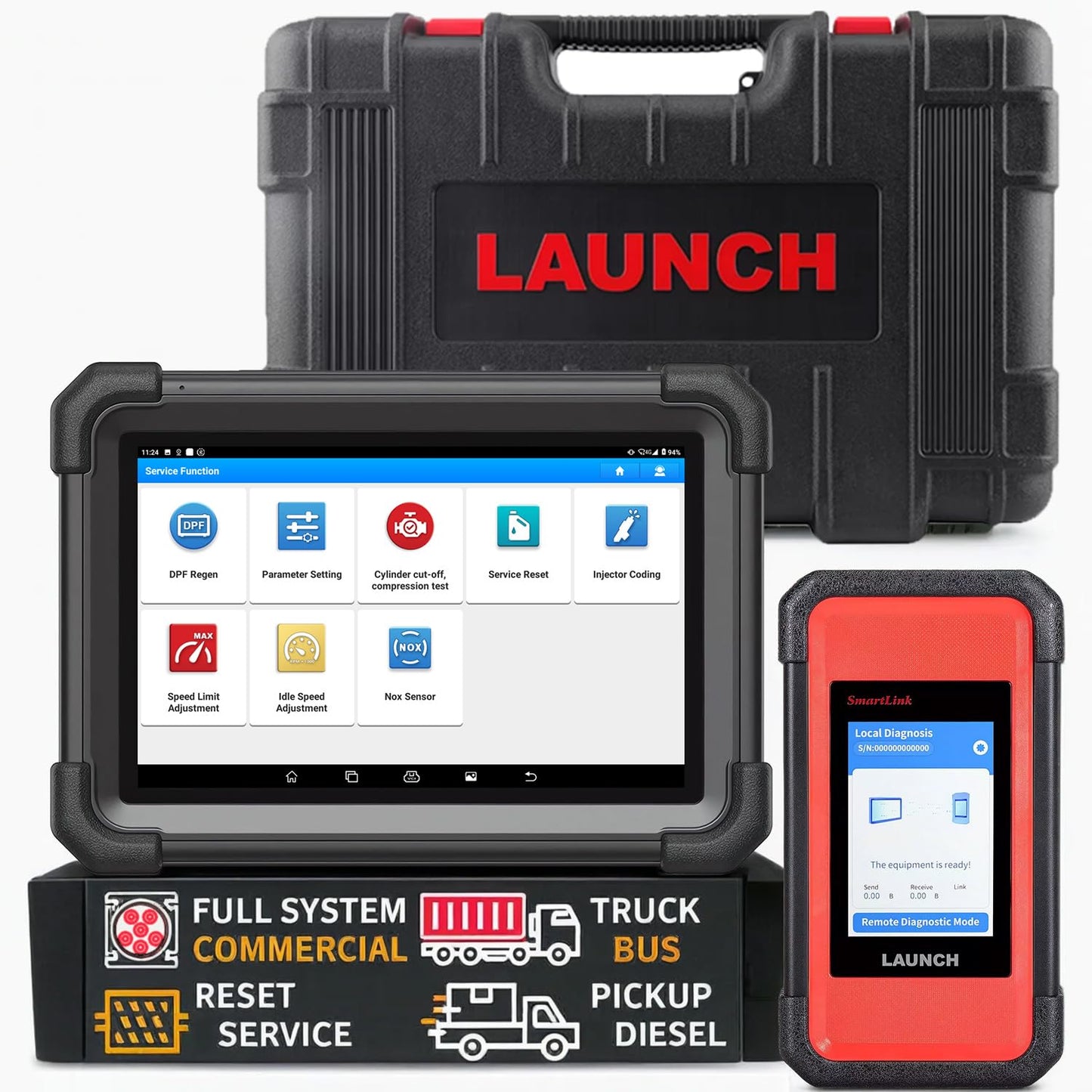 LAUNCH X431 V+ SmartLink HD – Heavy Duty Truck OBD2 Scanner
