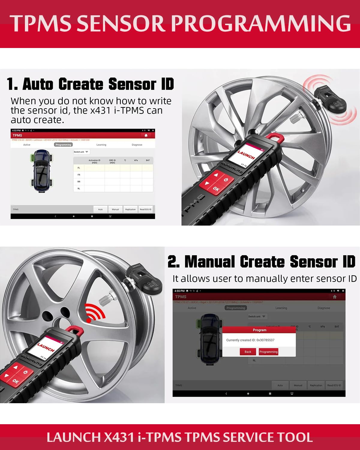 LAUNCH X431 i-TPMS Tire Pressure Tool 2025