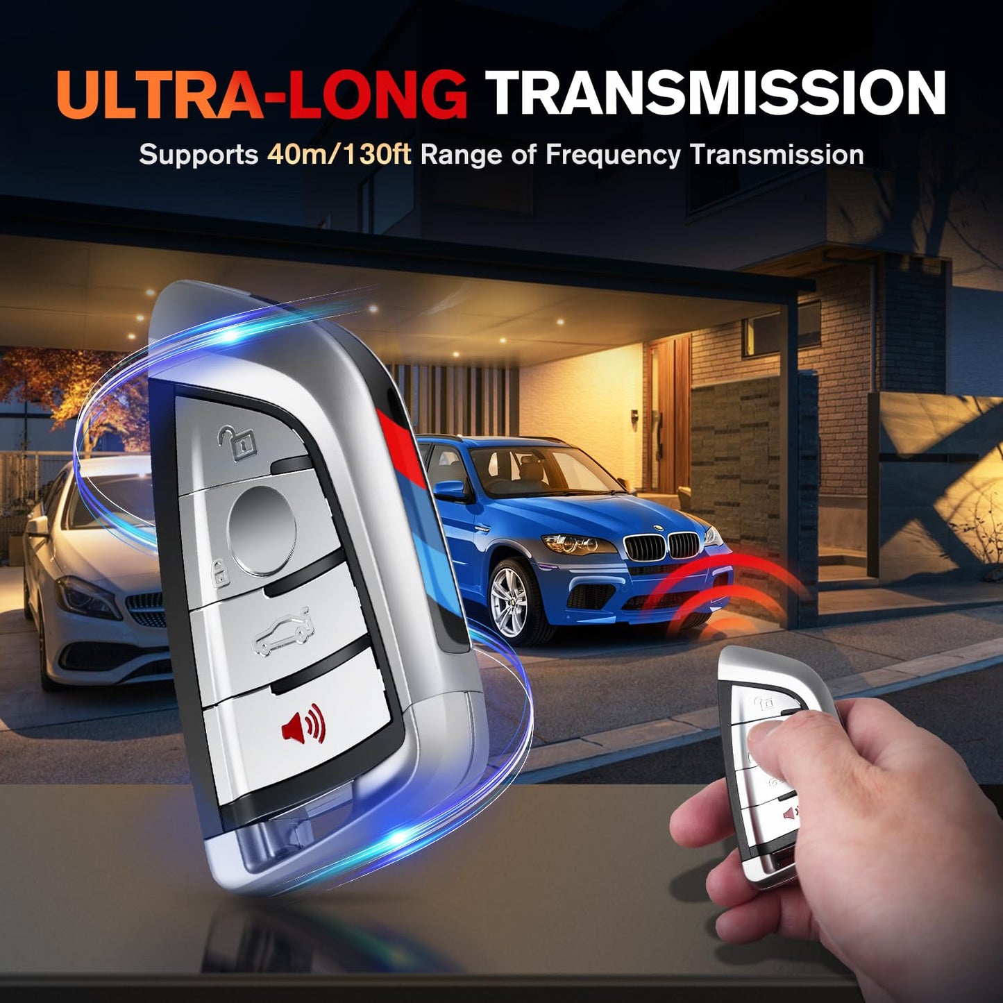 Autel MaxiIM BMW Blank Key 4-Button Remote, Programmable OBD