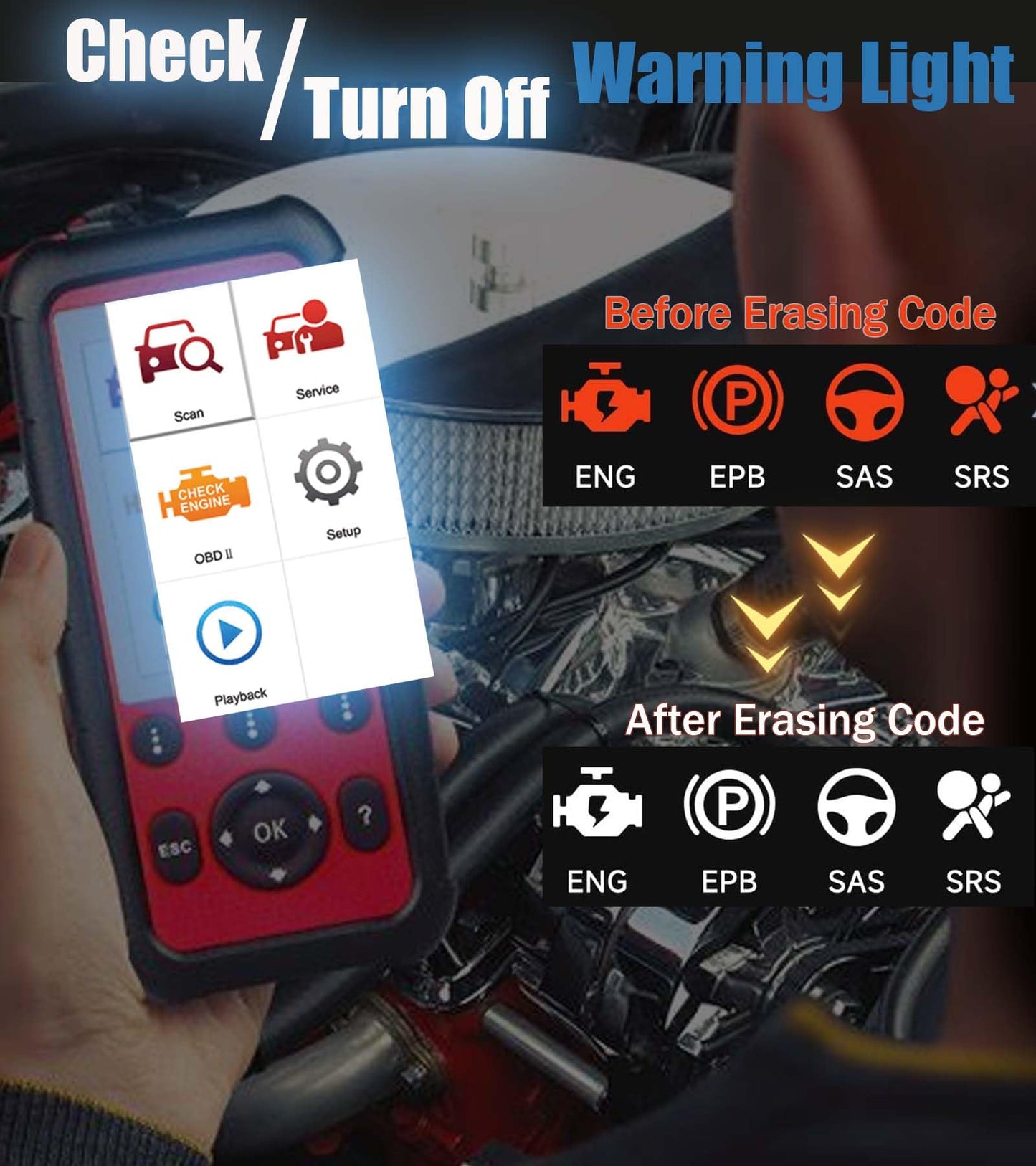 Autel MD808 Pro OBD2 Scanner All-System Diagnostic Tool