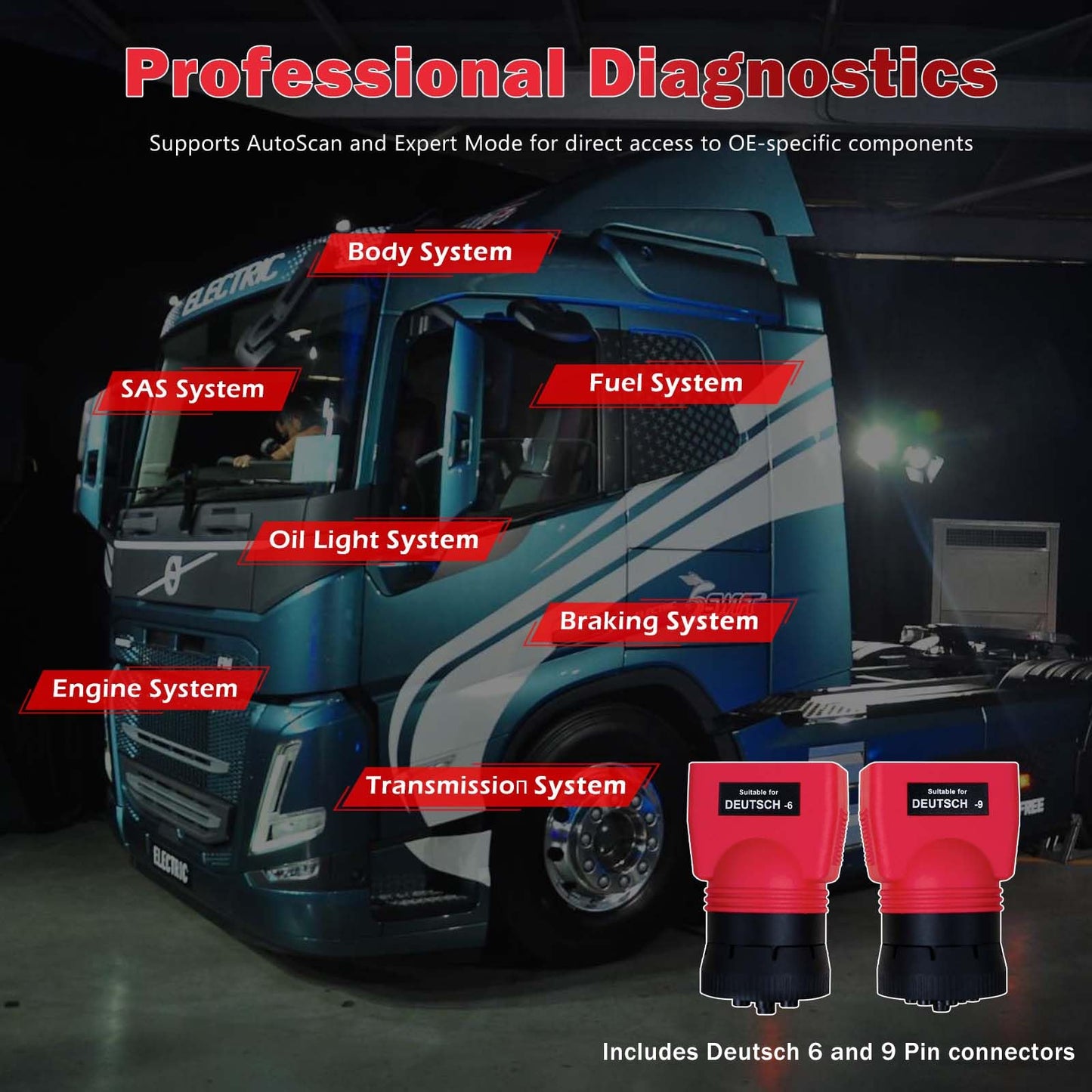 Autel MaxiDiag MD600CV Heavy Duty Truck Scanner – Diesel Diagnostic Tool