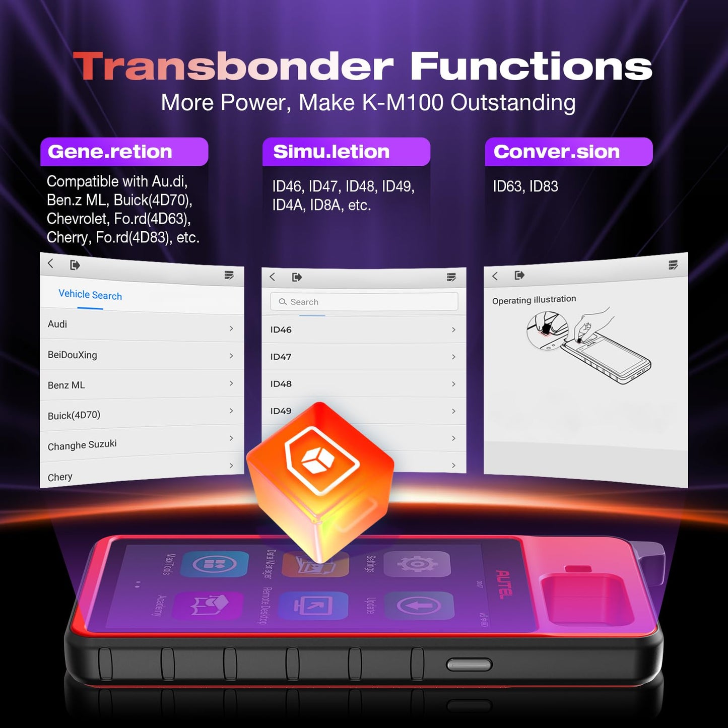Autel MaxiIM KM100E 2025 OBD2 Programmer with APB112 Built-In