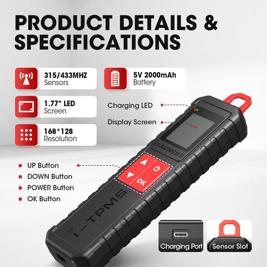 LAUNCH X431 i-TPMS TSGUN 2025 - Advanced TPMS Sensor Service Tool
