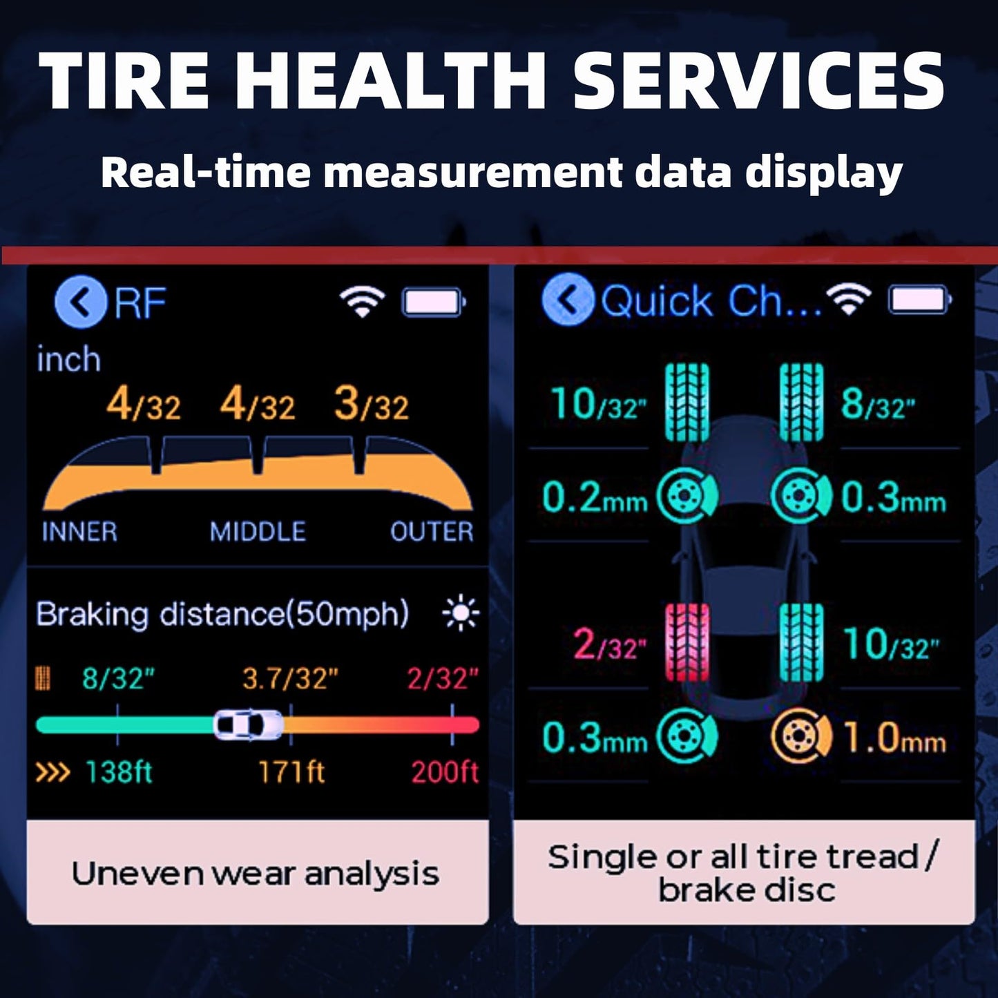 Autel TBE200 Tire Tread & Brake Wear Tester – 2025 Upgrade