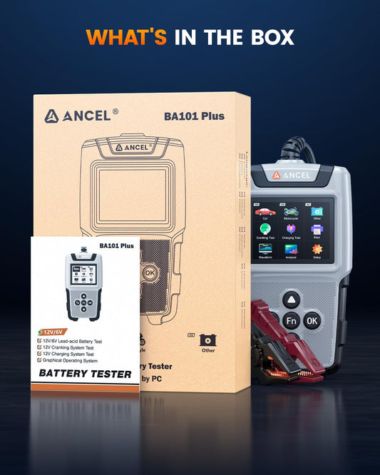 ANCEL BA101 Plus 6V/12V Car Battery & Alternator Tester Tool