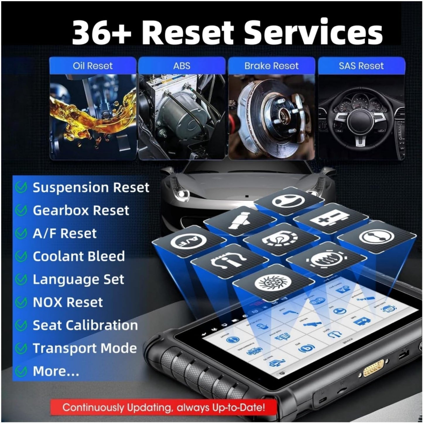 Autel Maxisys MS906 Pro-TS 2025, Top Autel Scanner with TPMS Programming Tool, Upgrade of MP900TS, MP900BT, MS906Pro, MS906TS, MS906BT, Bidirectional Diagnostic Tool, Auto Scan 2.0, CAN FD/DoIP