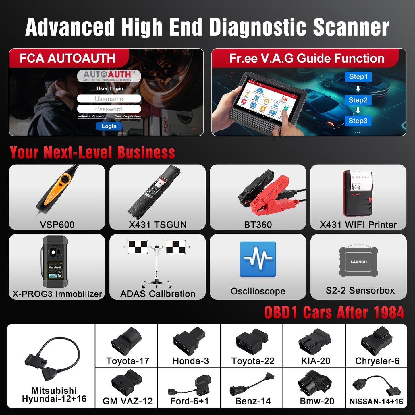 LAUNCH X431 PRO V 4.0 Elite – 2025 Full OBD1 & OBD2 Bidirectional Scanner