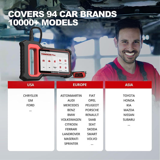 ThinkScan Plus S5 OBD2 Scanner – 4 Systems + WiFi Update