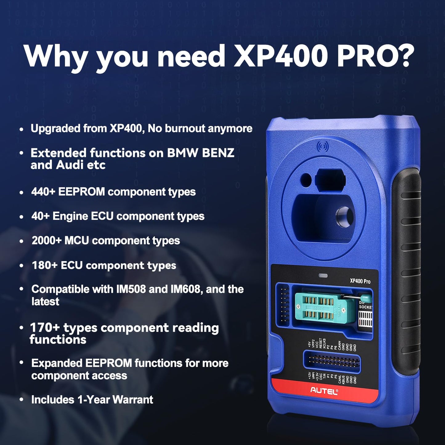 Autel MaxiIM XP400 PRO Key Programmer 2025 – 3000+ Chip Read & Write