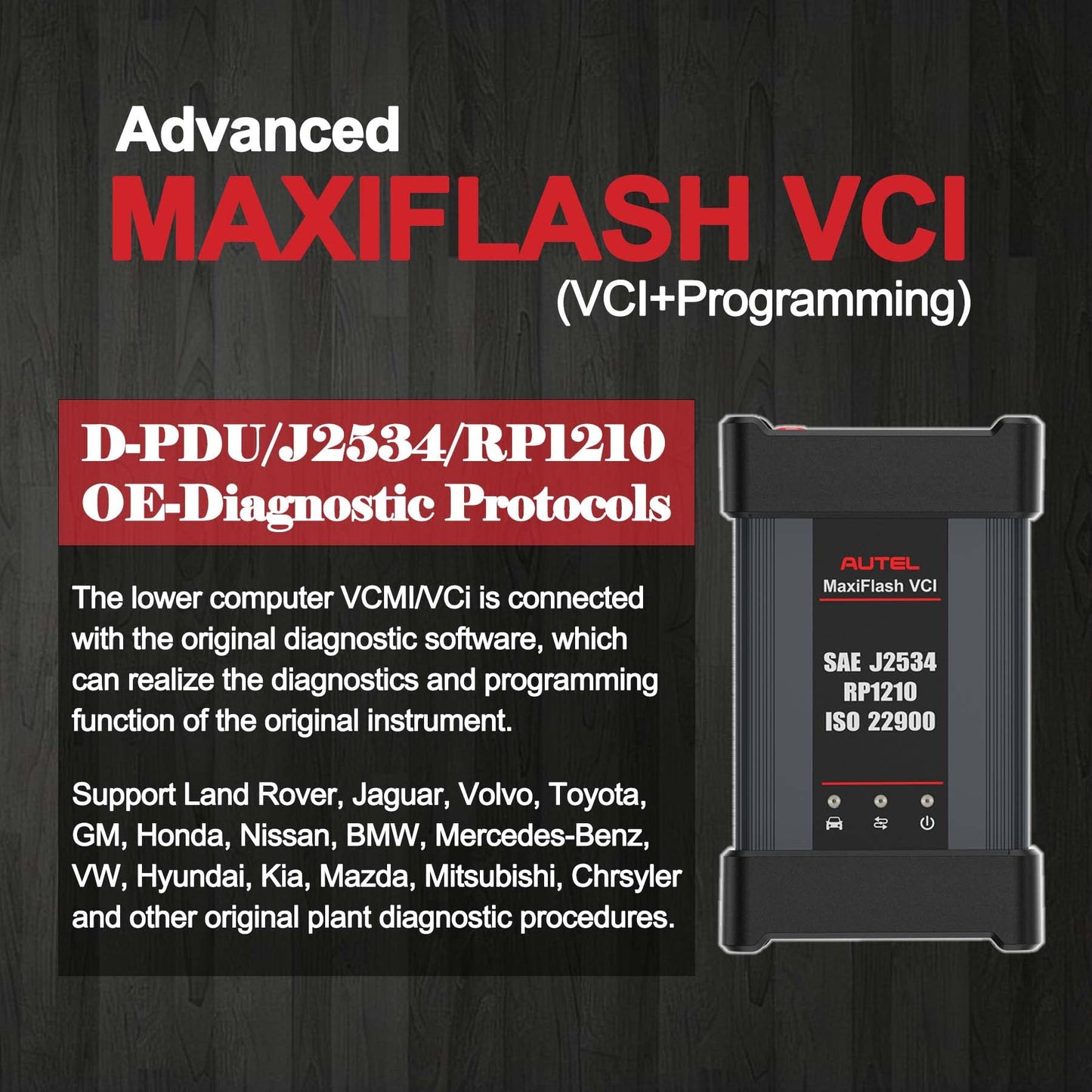 Autel MaxiFlash VCI Kit – Bluetooth J2534 ECU Programmer
