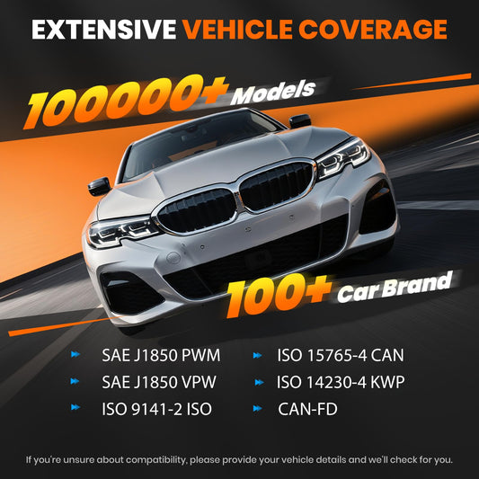 ANCEL FX6100 OBD2 Scanner with Bidirectional Active Test & 15+ Reset Services