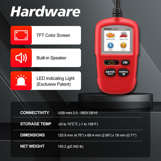 Autel AutoLink AL329 OBD2 Scanner – Auto VIN & MIL Reset Tool