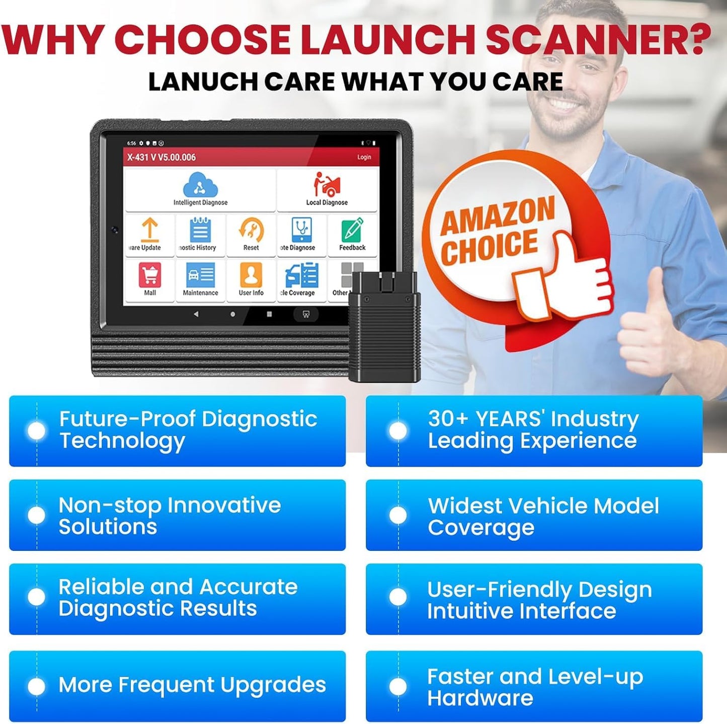 LAUNCH X431 V Pro 5.0 Elite 2025 | Bi-Directional Bluetooth Scanner