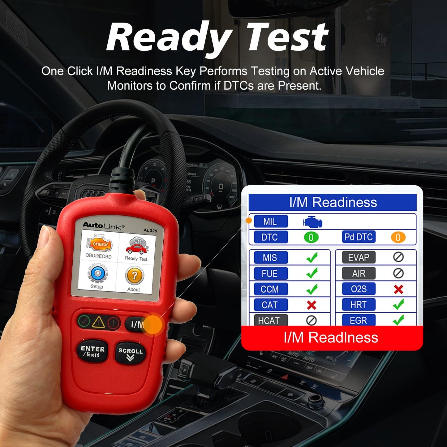 Autel AutoLink AL329 OBD2 Scanner – Auto VIN & MIL Reset Tool