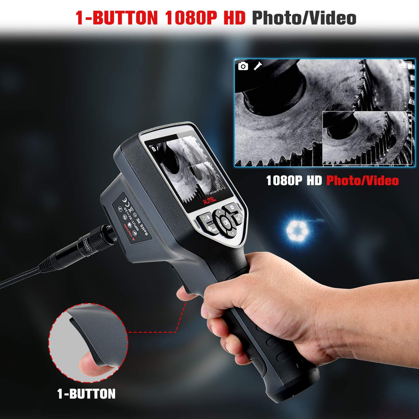 Autel MaxiVideo MV480 Dual-Camera HD Inspection Endoscope Tool