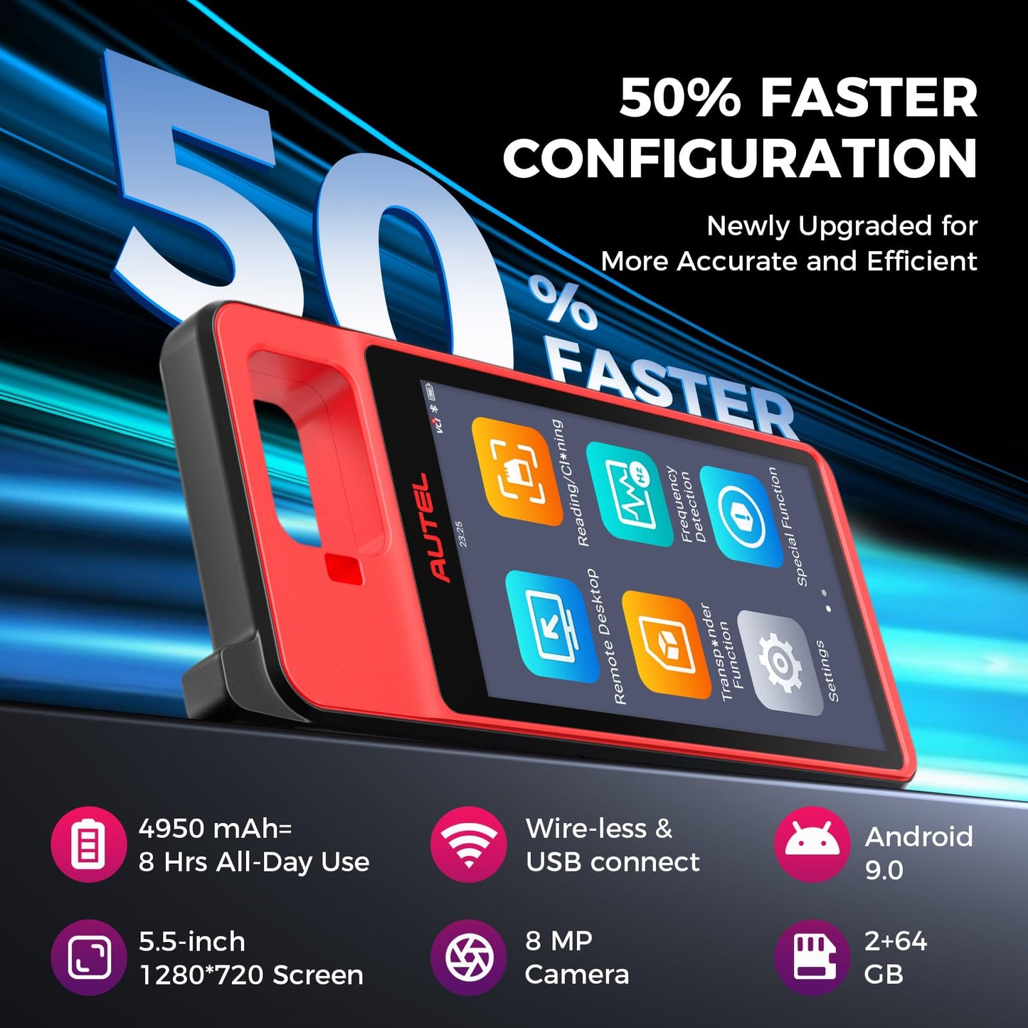 Autel MaxiIM K-M-100E OBD Learning Tool for 700+ Vehicles 2025