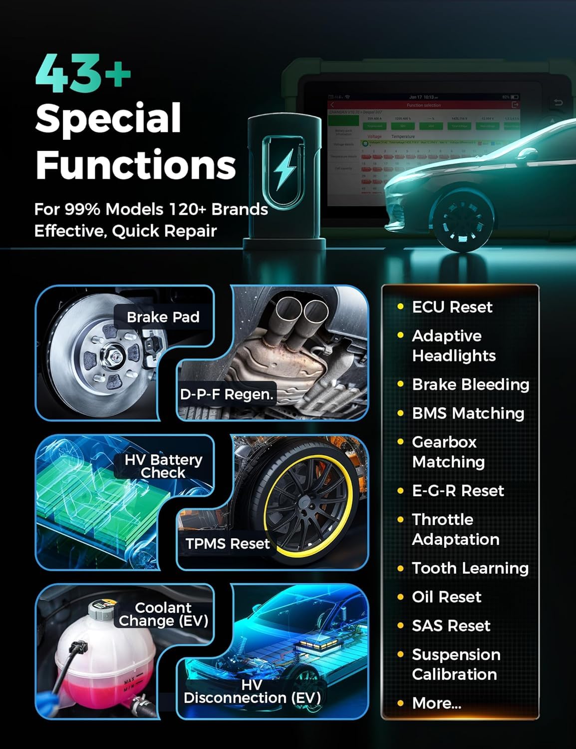 LAUNCH X431 CRP919 EV – 2025 EV Diagnostic Scanner