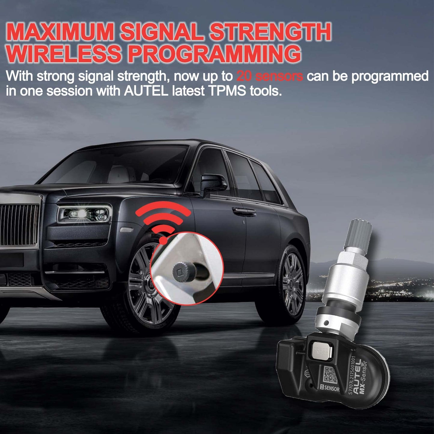 Autel TPMS Sensors Set of 4 – Programmable MX Sensor 315/433MHz