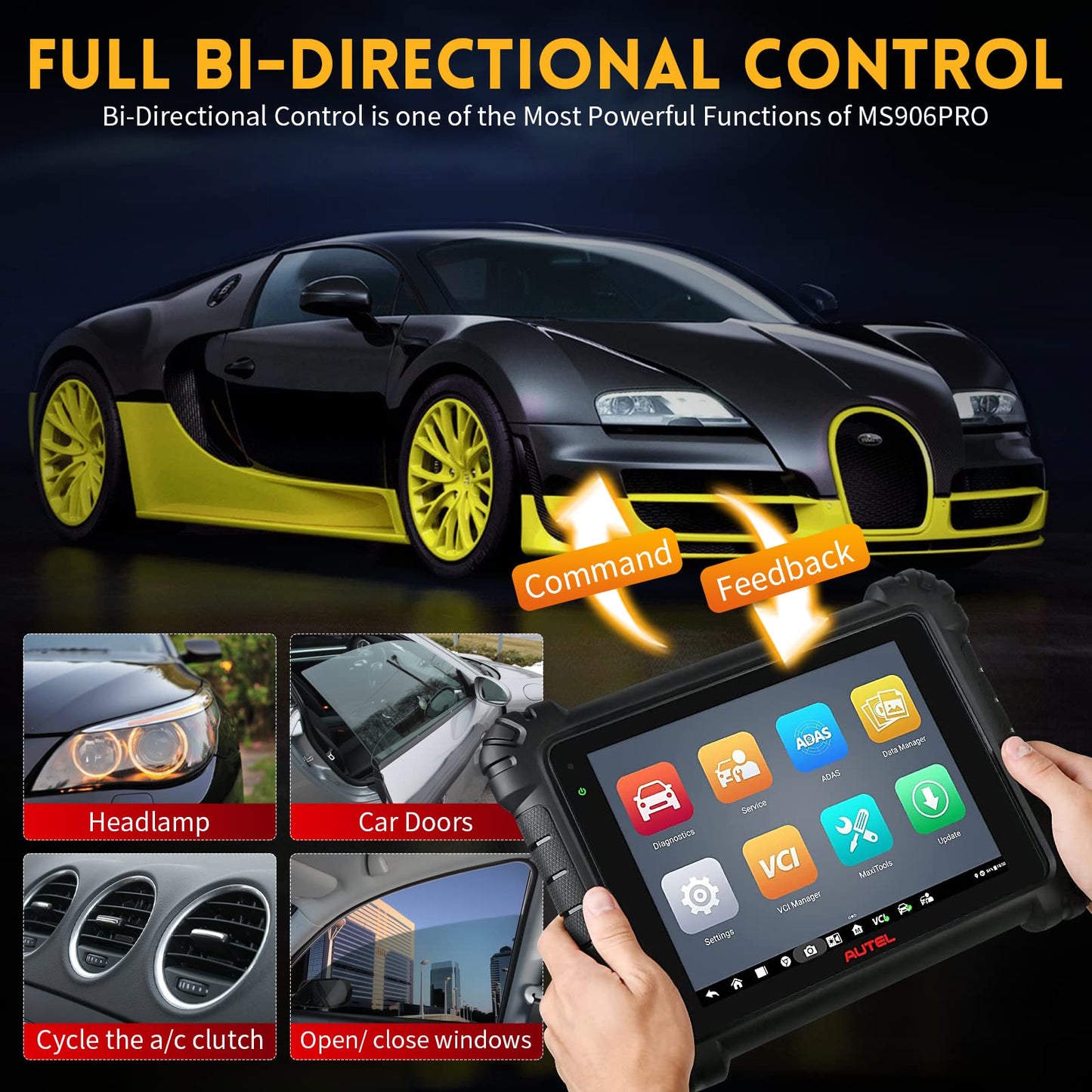 Autel MaxiSys MS906 Pro 2025 – Bi-Directional OBD2 Scanner & ECU Coding