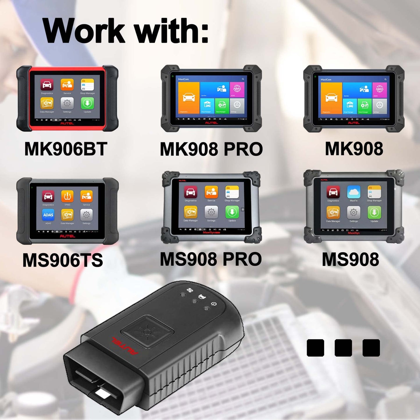 Autel MaxiVCI V100 Bluetooth VCI for MaxiSys Tablets