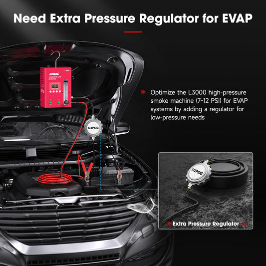 ANCEL L3000 PRO Digital Automotive Smoke Machine with Built-in Air Pump