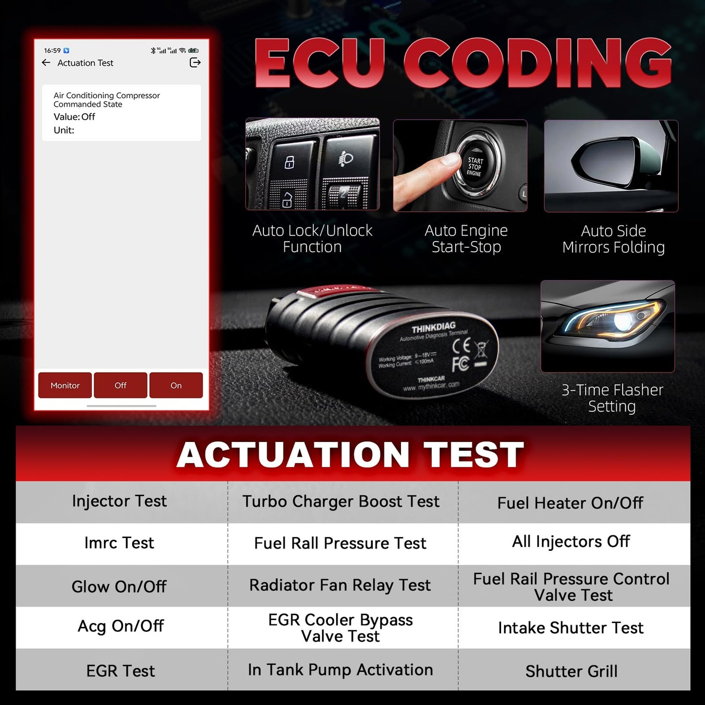 ThinkDiag OBD2 Scanner with ECU Coding & 15+ Resets