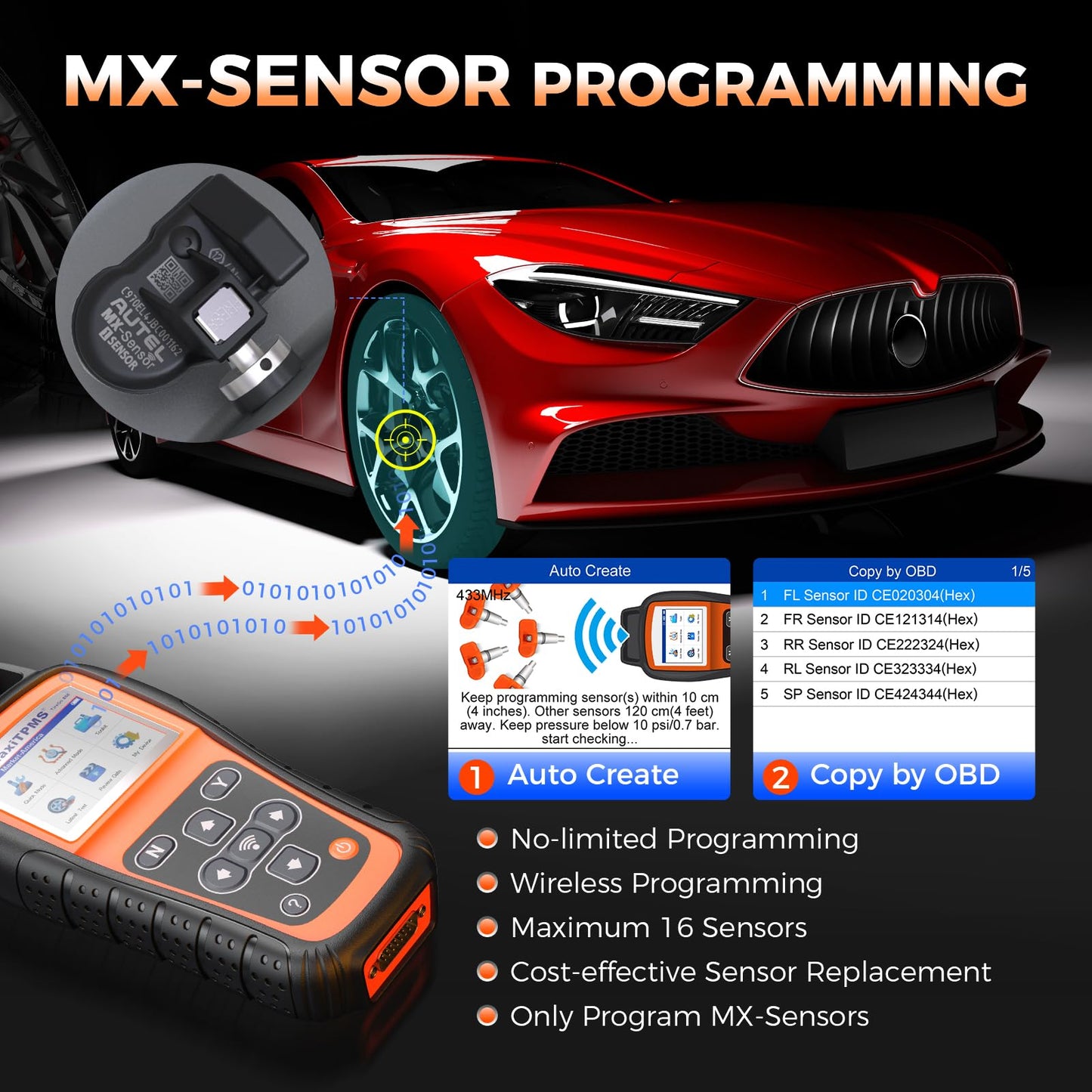 OTOFIX TireGO 808 TPMS Programmer & Diagnostic Tool with Lifetime Updates