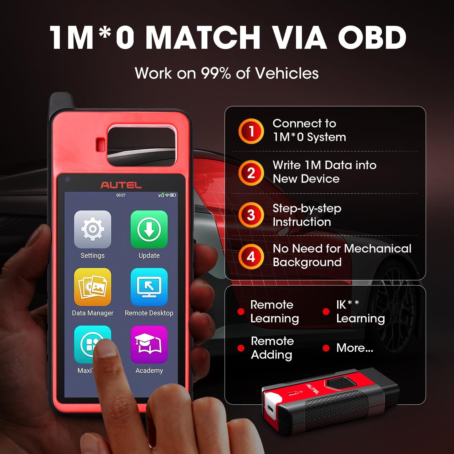 Autel MaxiIM KM100 Programmer 2025 – Fast OBD Match & Lifetime Update