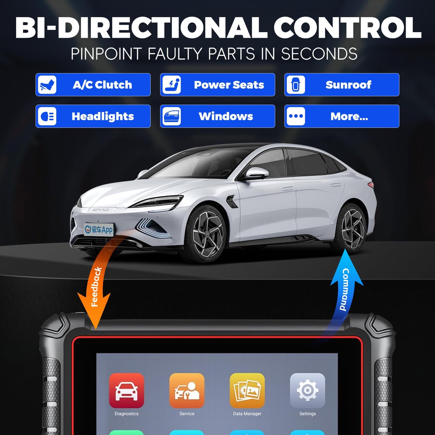 Autel MaxiCOM MK900 Scanner – 2025 Bi-Directional Diagnostic Tool