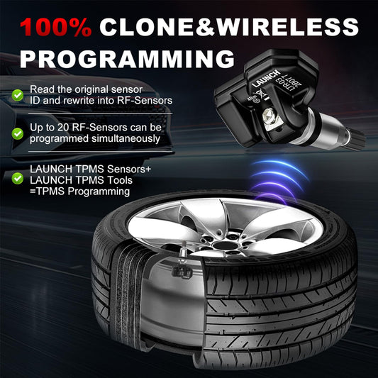 Launch TPMS Service Tool Kit with 4 LTR-03 Sensors & TPMS 5011 V2