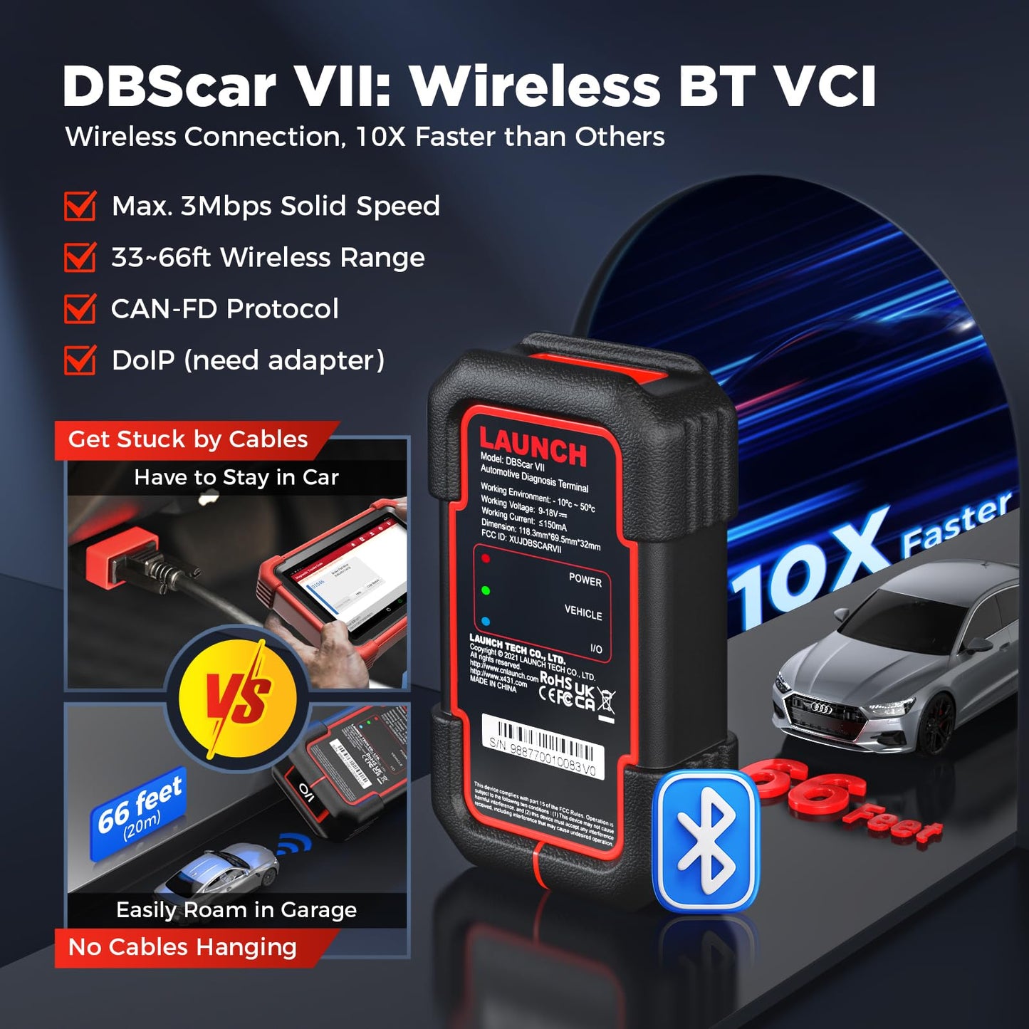 LAUNCH X431 CRP919XBT Elite 2025 Wireless OBD2 Scanner