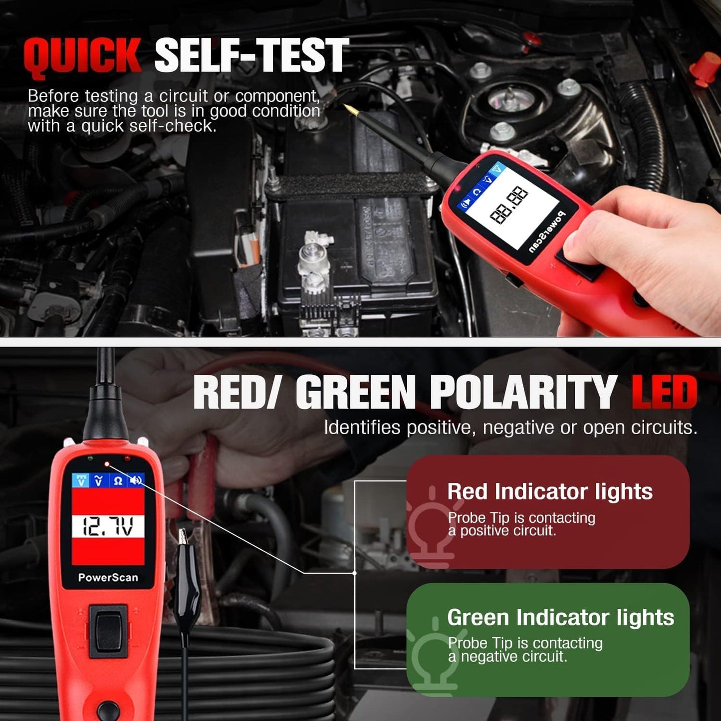 Autel PowerScan PS100 Circuit Tester – 12V/24V Diagnostic Tool