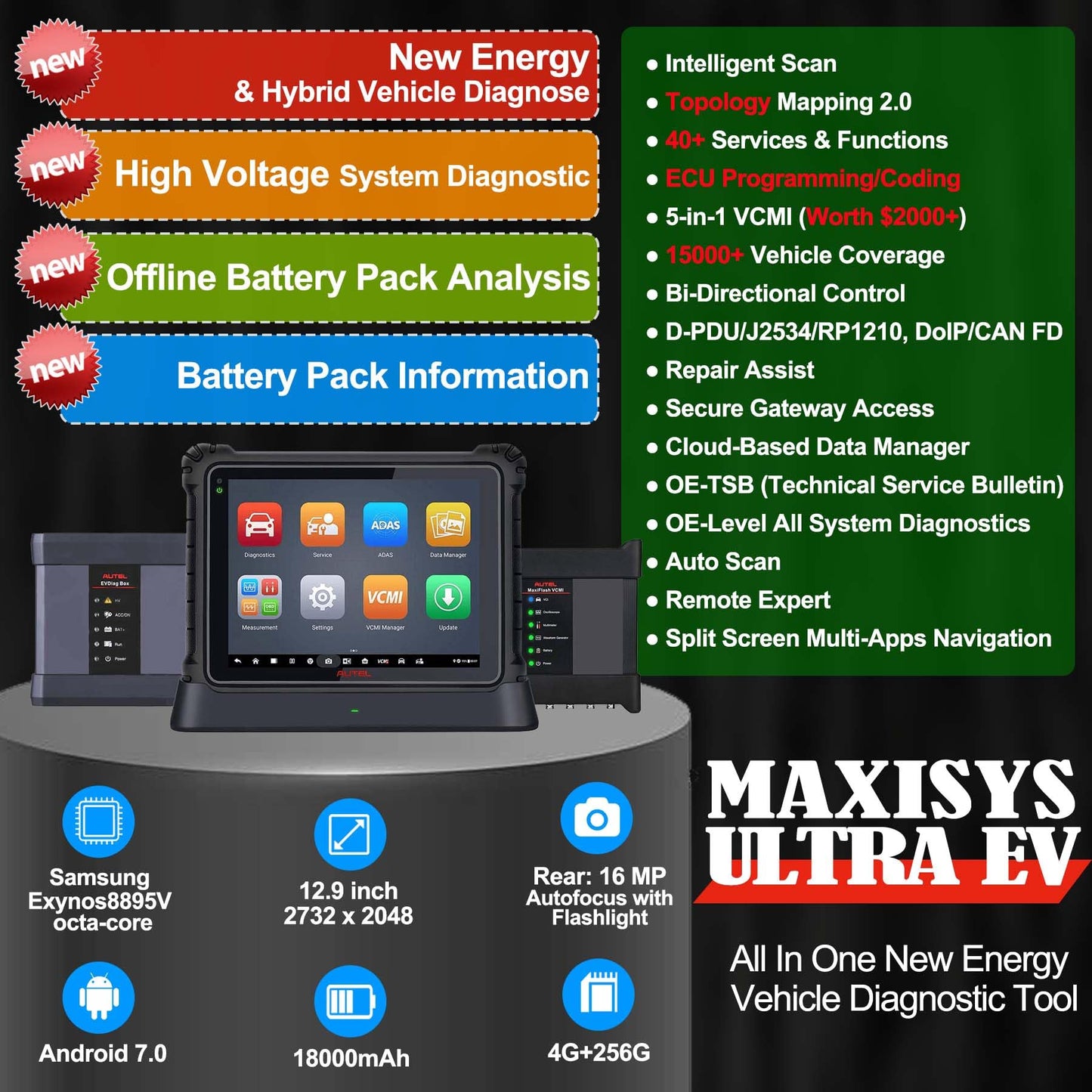 Autel MaxiSys Ultra EV Scanner – 2025 High-Voltage Diagnostics Tool