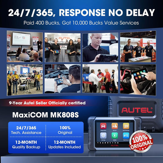 Autel MaxiCOM MK808S – 2025 Bidirectional Scanner with 28+ Services, Active Tests & All System Diagnostics
