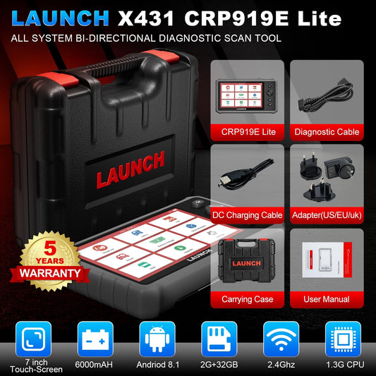 LAUNCH CRP919E Lite OBD2 Scanner with Active Test 2025