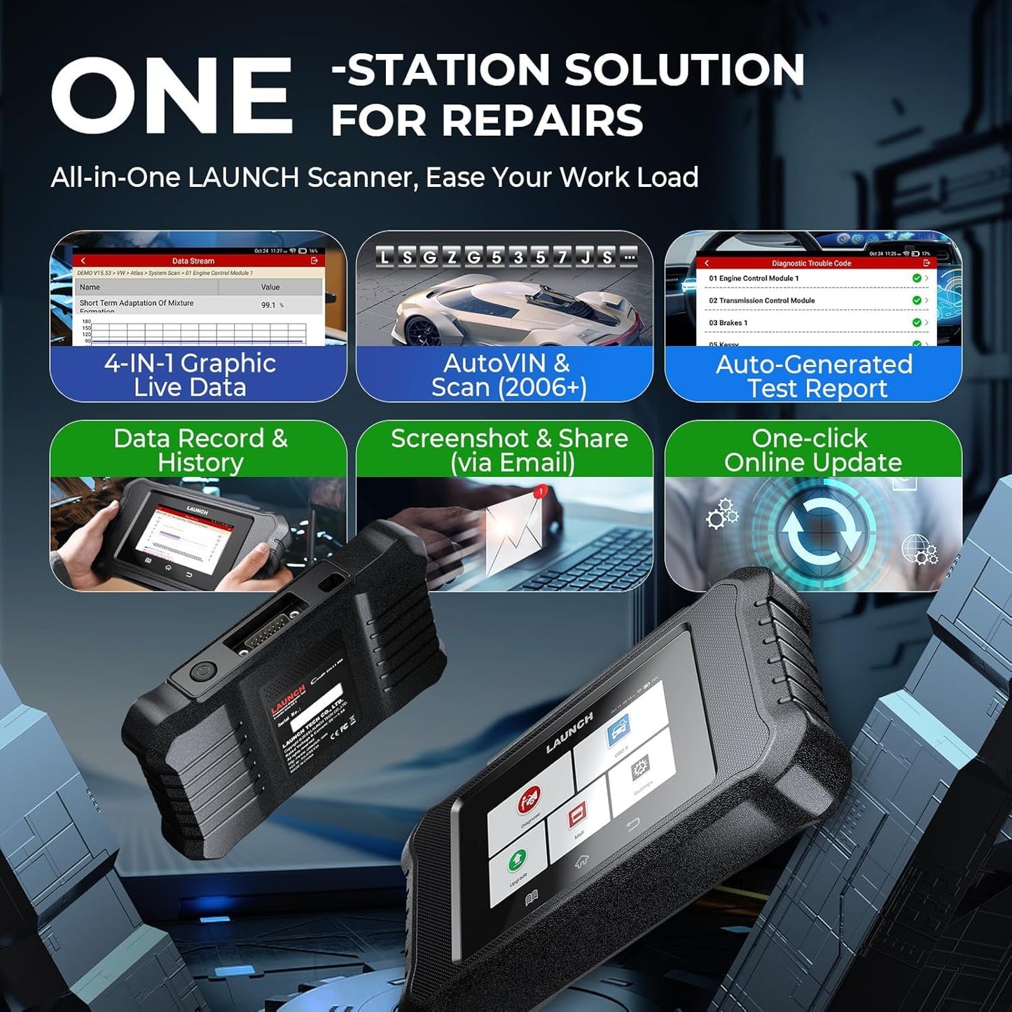 Launch X431 Creader Elite 2.0 BBA Scanner for BMW, Benz & Audi