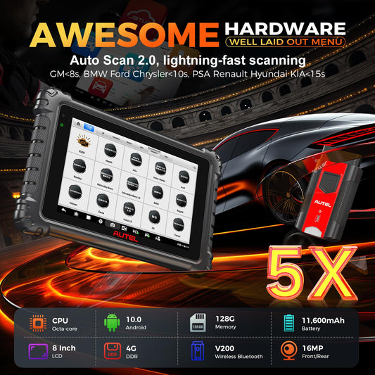 Autel MaxiSYS MS906 PRO Scanner 2025 – ECU Coding & 3000+ Tests